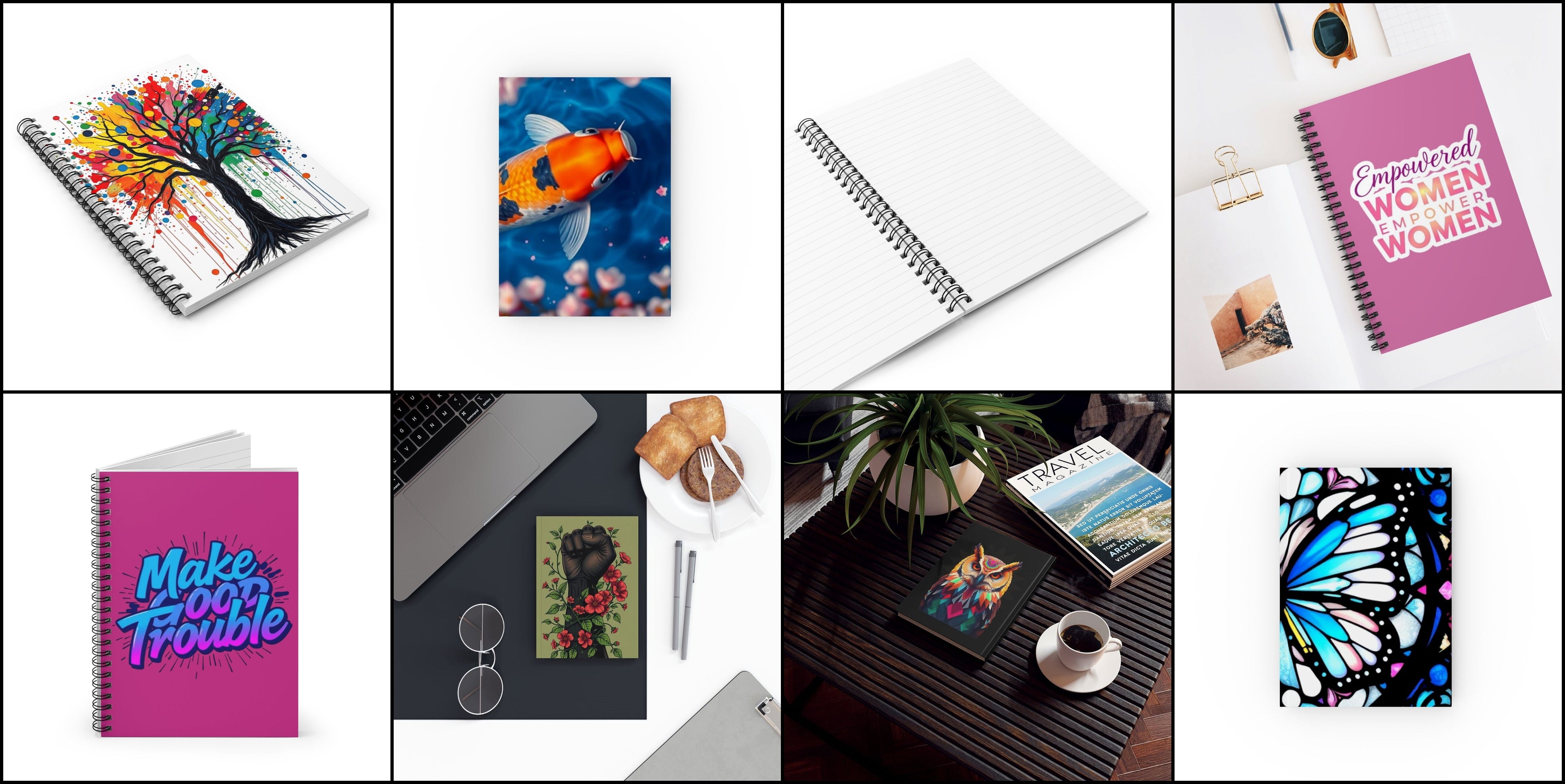 Unique Notebooks & Hardback Journals