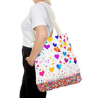 Falling Hearts Tote Bag