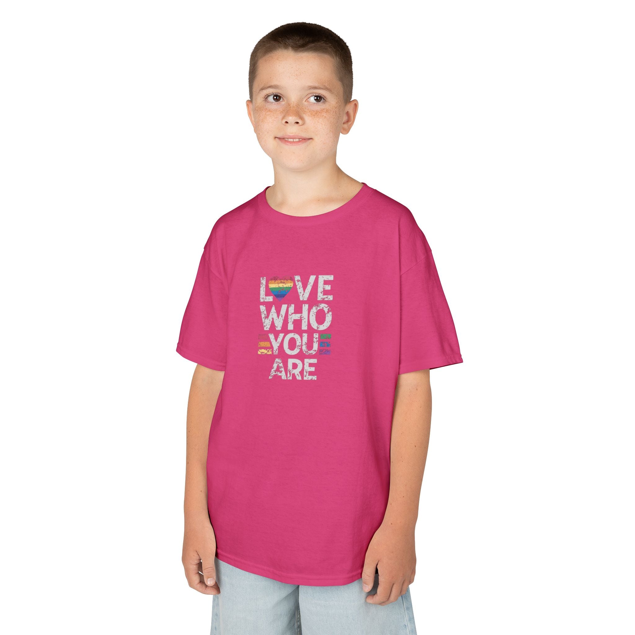 Love Who You Are Kids Heavy Cotton™ Tee - Pride Shirt for Children