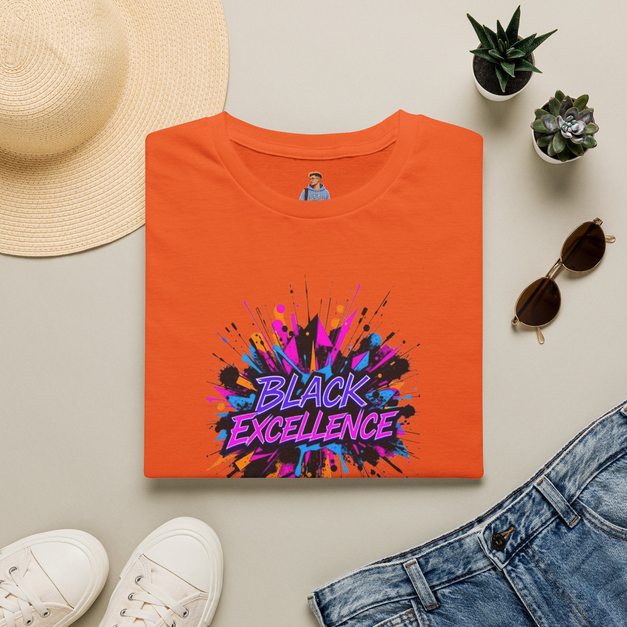 Unisex Softstyle T-Shirt - Black Excellence Graphic Tee