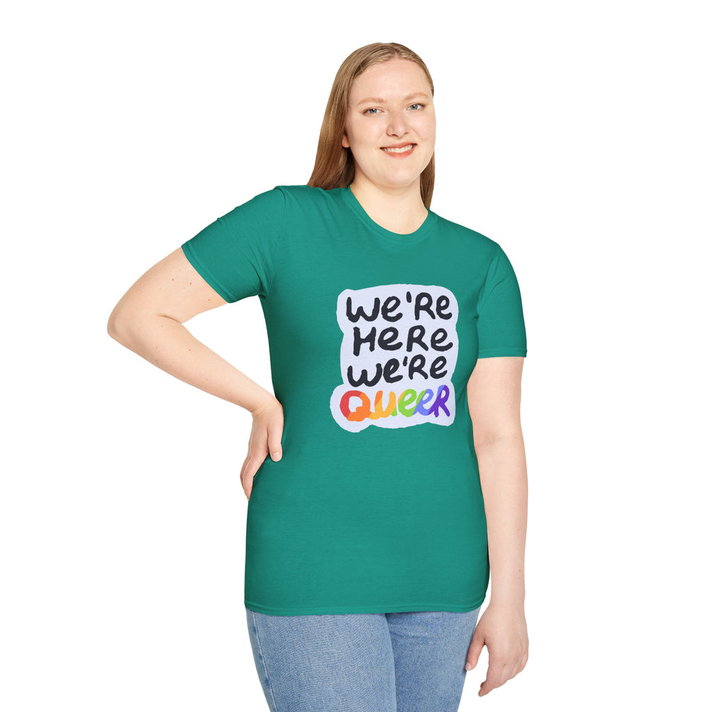 We’re Here We’re Queer Pride Tree Las Vegas T-Shirt
