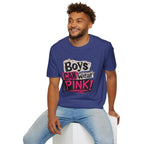 Boys Can Wear Pink T-Shirt — Bold Retro Feminist Graphic Tee