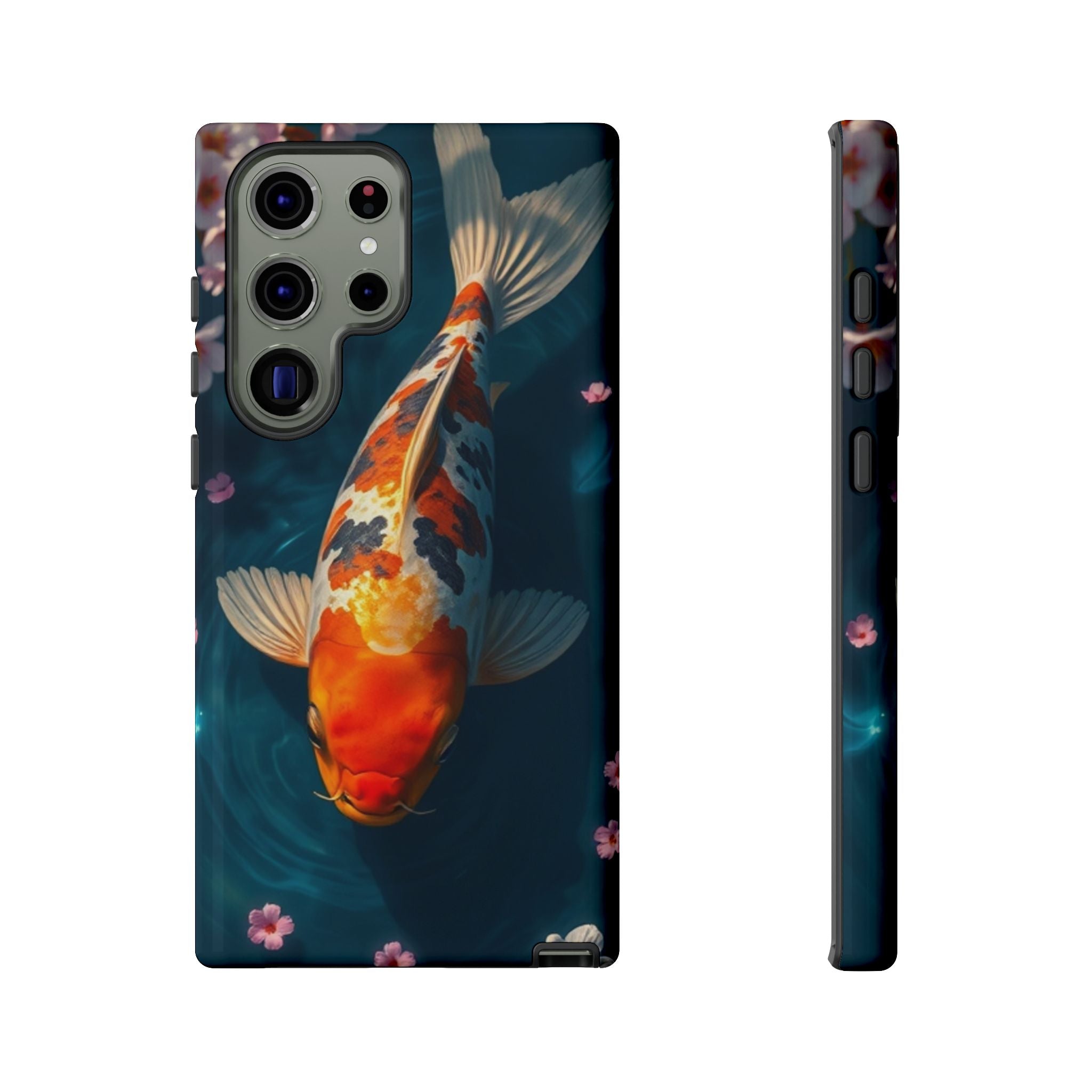 Peaceful Koi Cherry Blossom Tough Cases For Android & iPhone