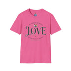 Love Is Never Wrong T-Shirt — LGBTQ+ Pride Heart Tee