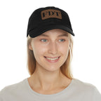 Stylish Dad Hat with FDT Leather Patch - Casual Sun Protection for Dads