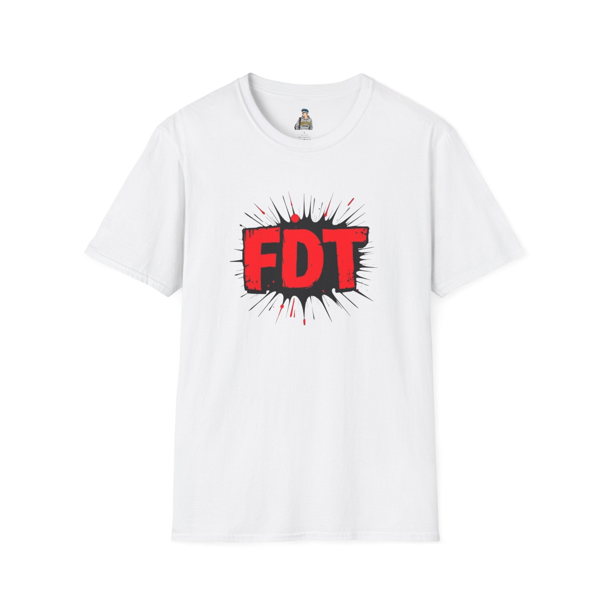 Unisex Softstyle T-Shirt with 'FDT' Graphic - Casual Streetwear for Everyday Style