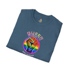 Unisex Softstyle T-Shirt - Queer Rights Are Human Rights Statement Tee