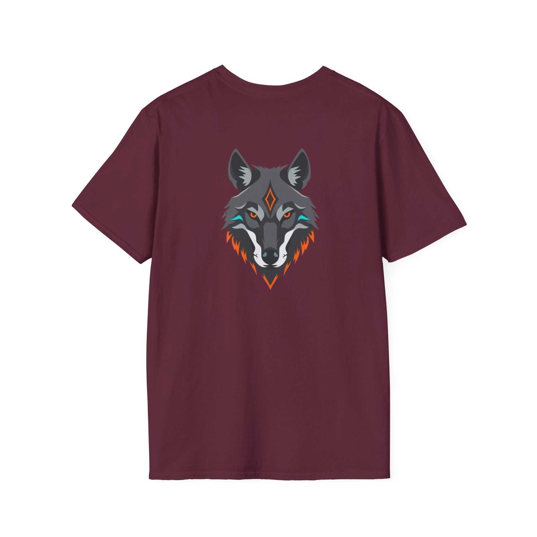 Mystical Wolf Design Unisex Softstyle T-shirt