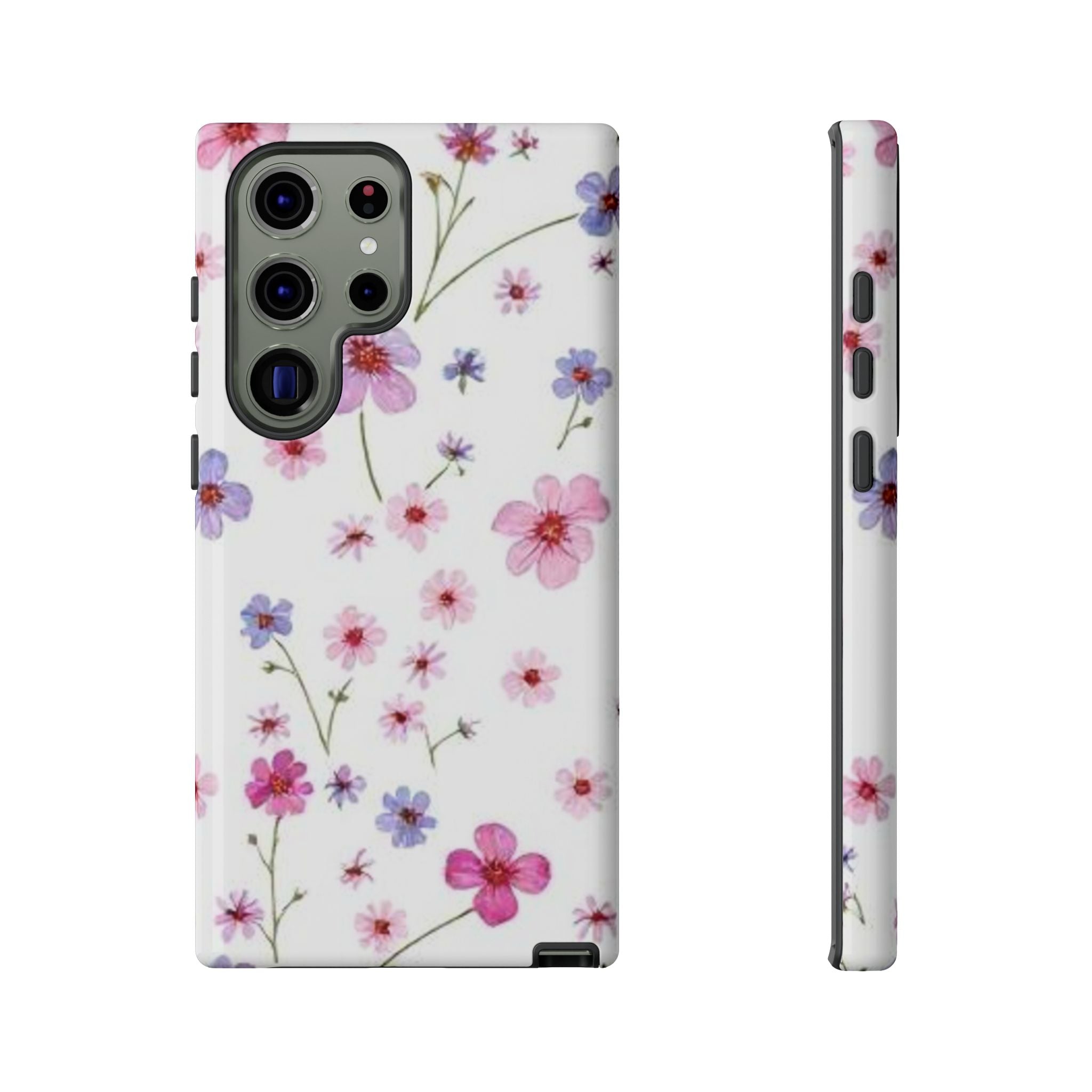 Pink Wildflower Tough Case for Android