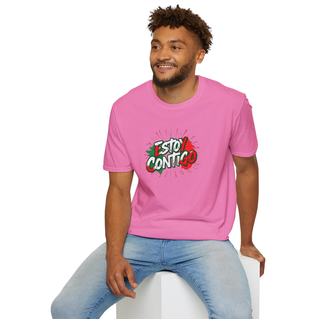 Immigrants Make America Great T-Shirt Estoy Contigo (I Am With You) Unisex Softstyle T-Shirt Classic Protest Tee