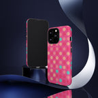 Android OR iPhone Protective Cases - Retro Polka Dots Pattern Tough Case