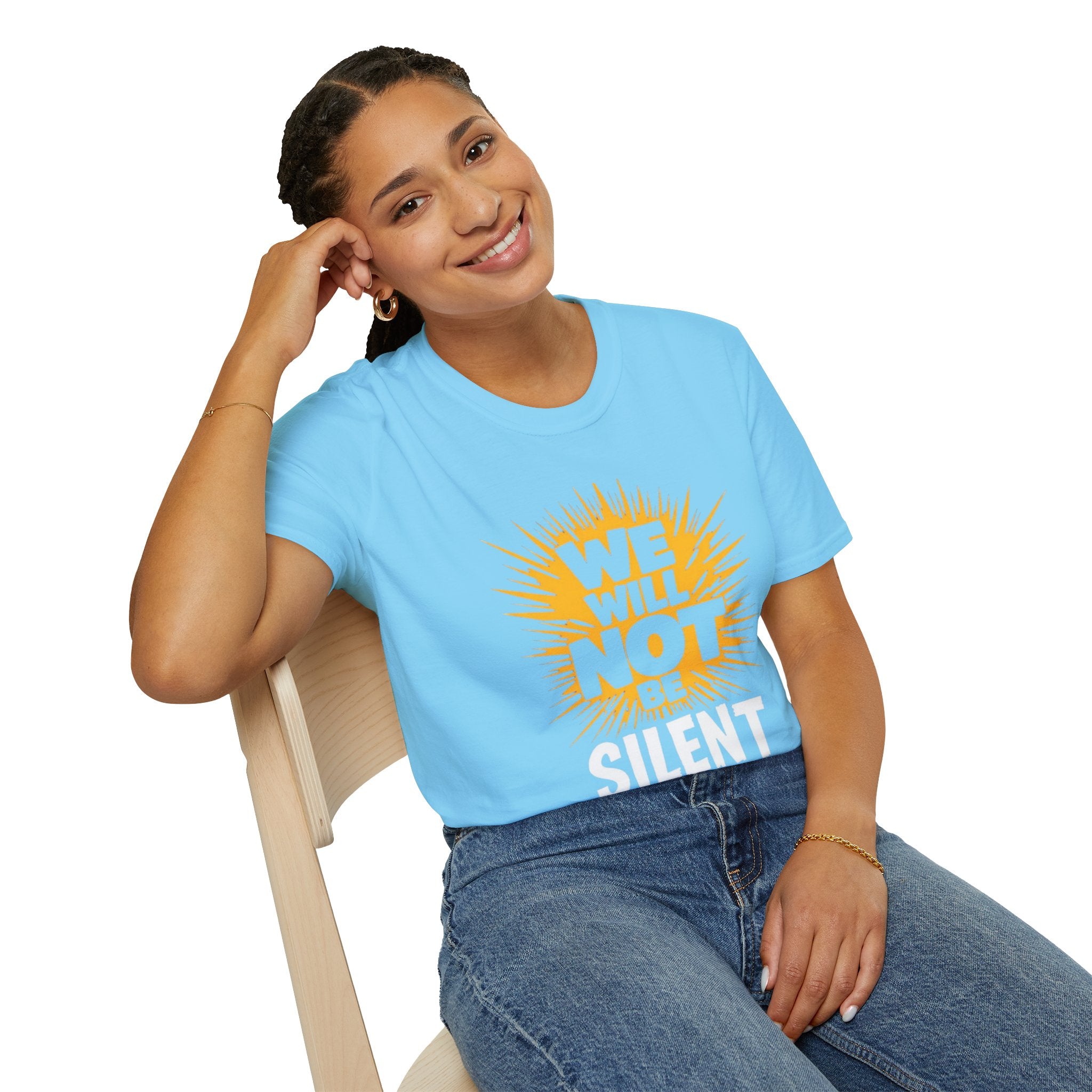 Empowerment Graphic Tee - We Will Not Be Silent | Unisex Softstyle T-Shirt
