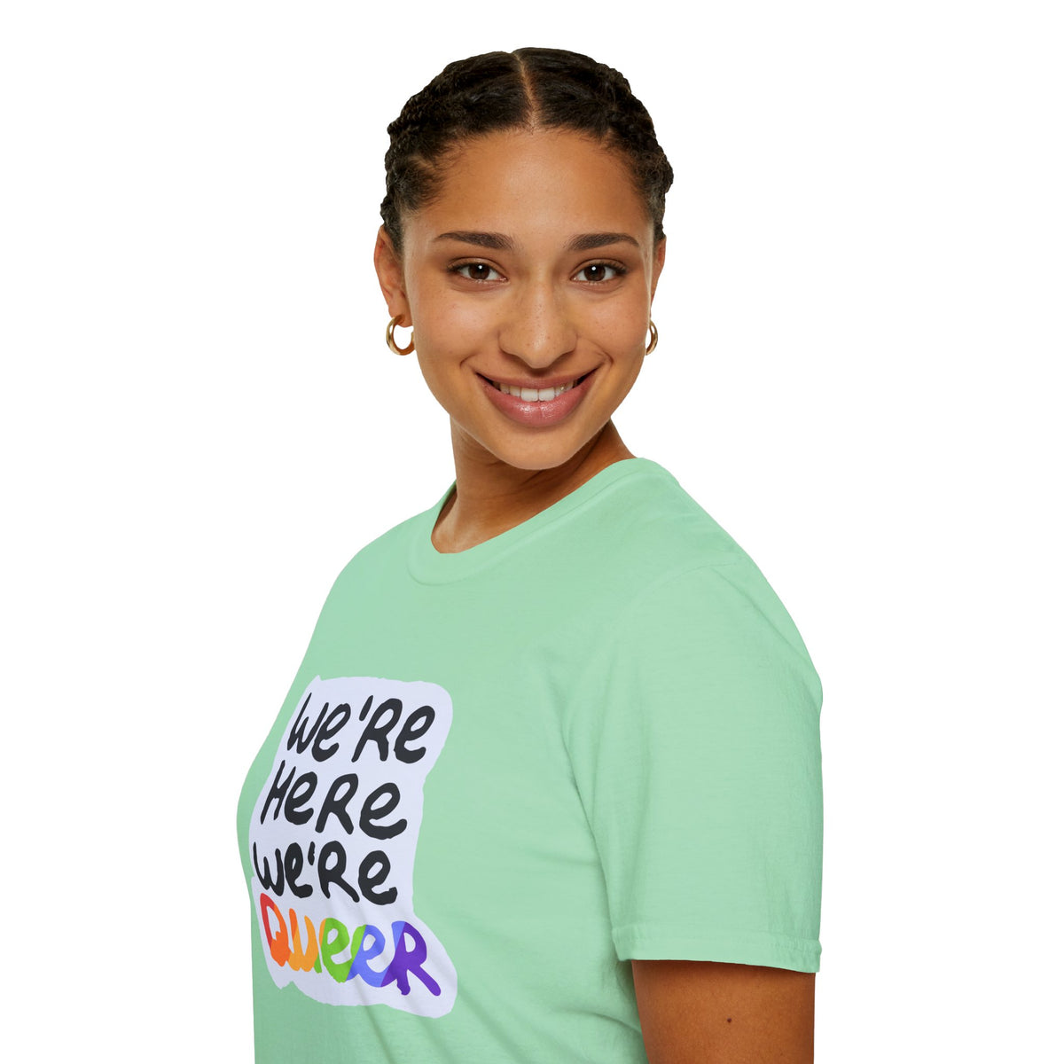 We’re Here We’re Queer Pride Tree Las Vegas T-Shirt