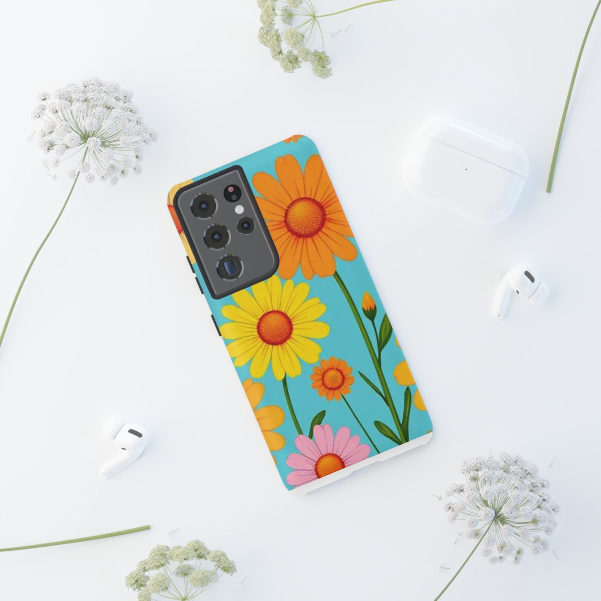 Floral Daisy Tough Case for Android