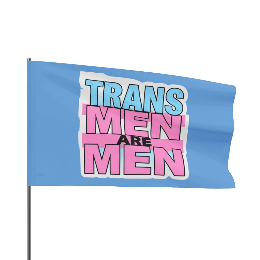 Trans Men Are Men Pride and Protest Flag