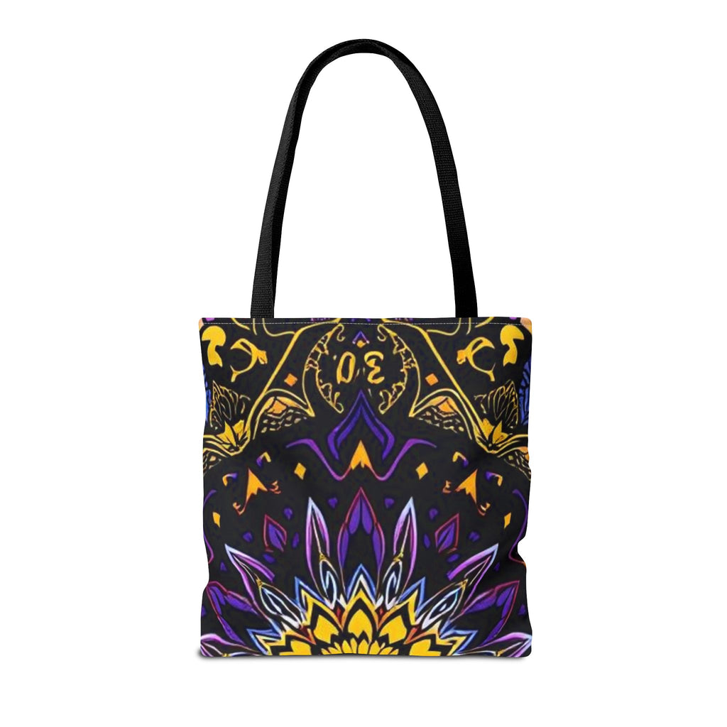 Purple & Yellow Design Tote Bag