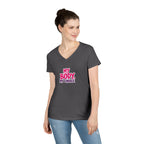 Empowerment V-Neck T-Shirt - "My Body, My Choice"