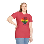 Pride Love Is Love Unisex Softstyle T-Shirt - EqualiTees.Me