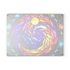 Vibrant Stained Glass Cutting Board | Colorful Kitchen Decor & Gift