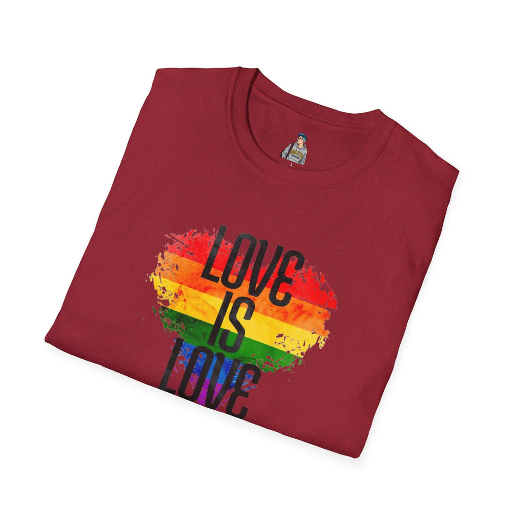 Pride Love Is Love Unisex Softstyle T-Shirt - EqualiTees.Me