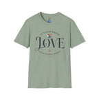 Love Is Never Wrong T-Shirt — LGBTQ+ Pride Heart Tee