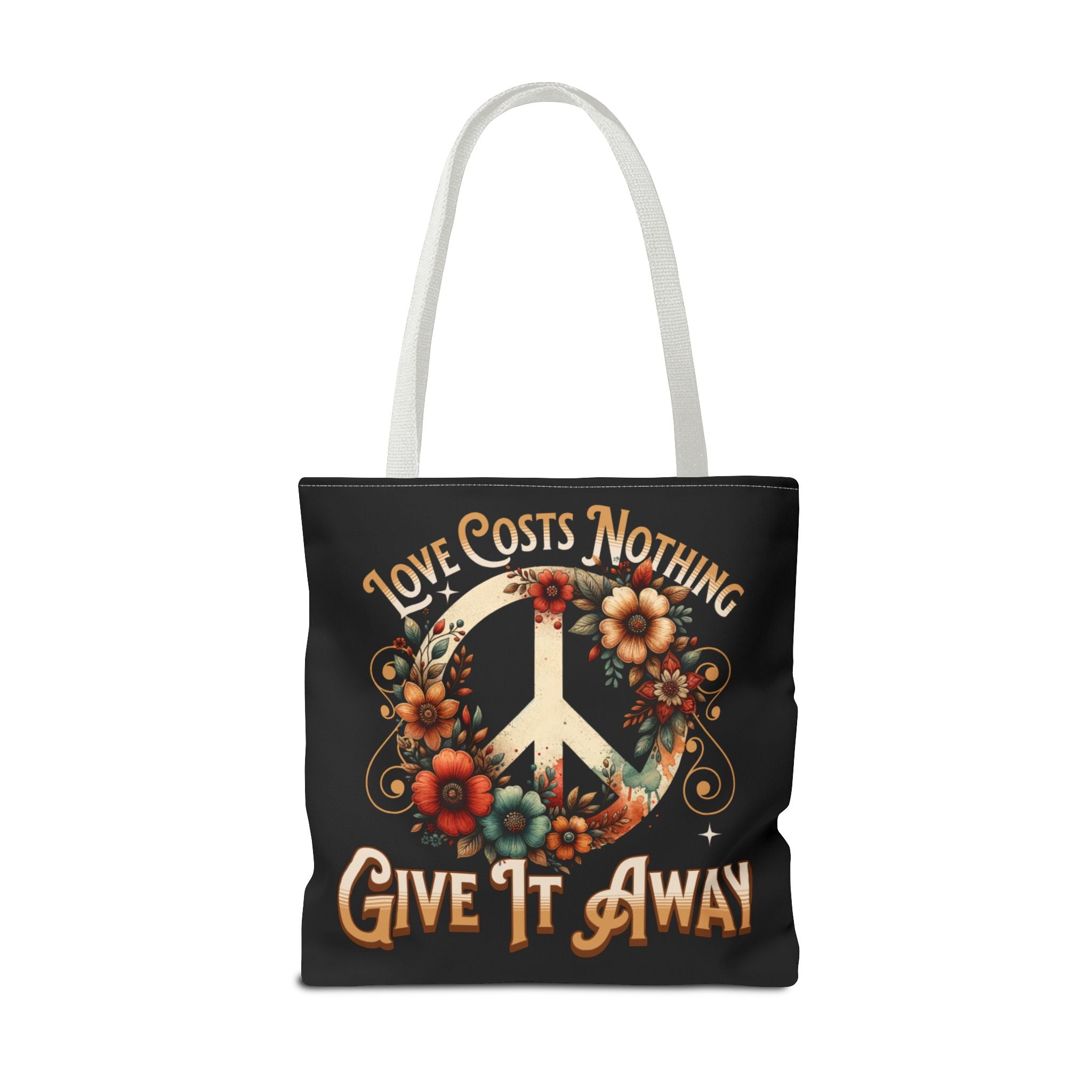 Love Costs Nothing, Give It Away Flag Tote Bag