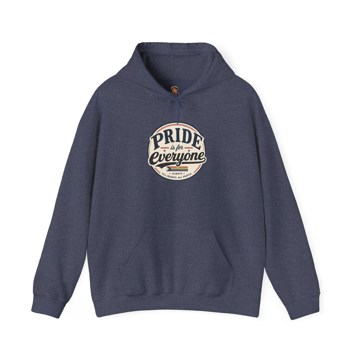 Pride Is For Everyone Pullover Hoodie — Vintage Graphic Inclusivity Sweatshirt