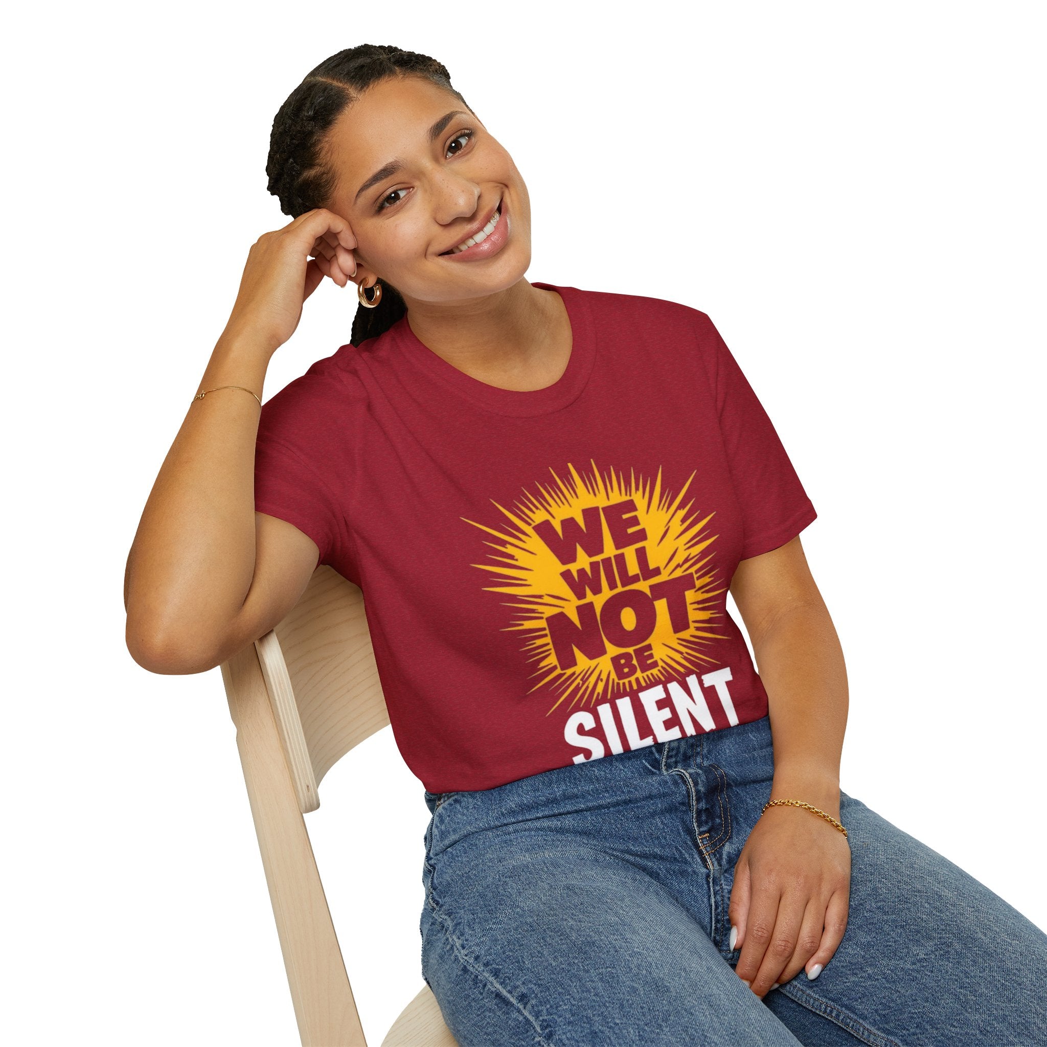 Empowerment Graphic Tee - We Will Not Be Silent | Unisex Softstyle T-Shirt