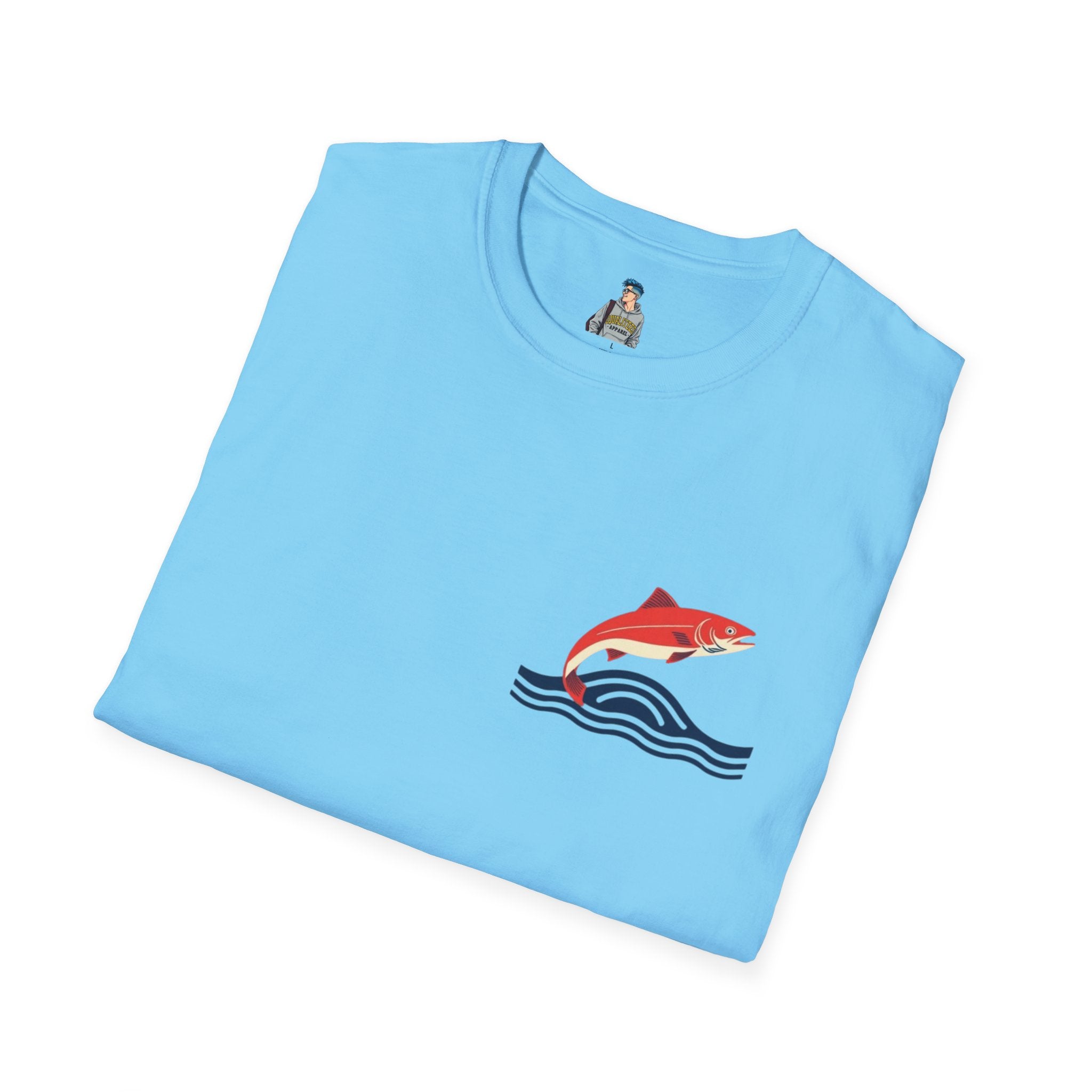 Jumping Salmon Native Pride Softstyle Unisex T-shirt