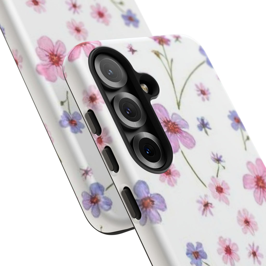 Pink Wildflower Tough Case for Android