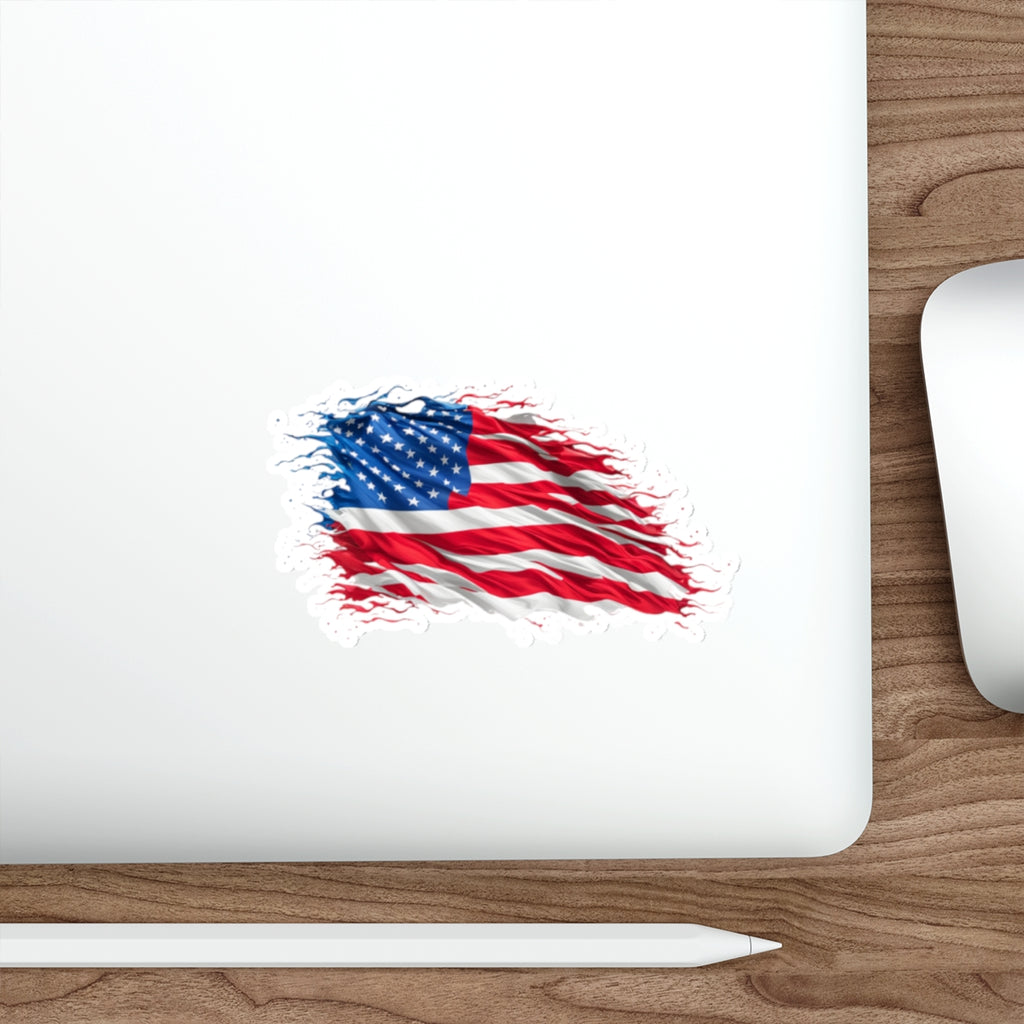 Die-Cut Stickers - American Flag Art