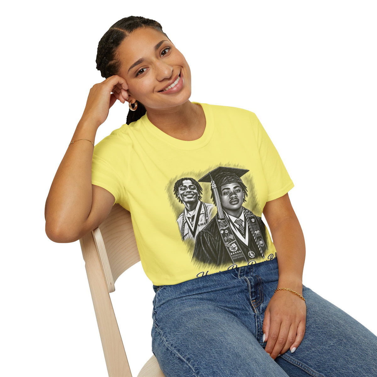 Double Portrait Front - In Memory of Pierre Damas Bel T-Shirt