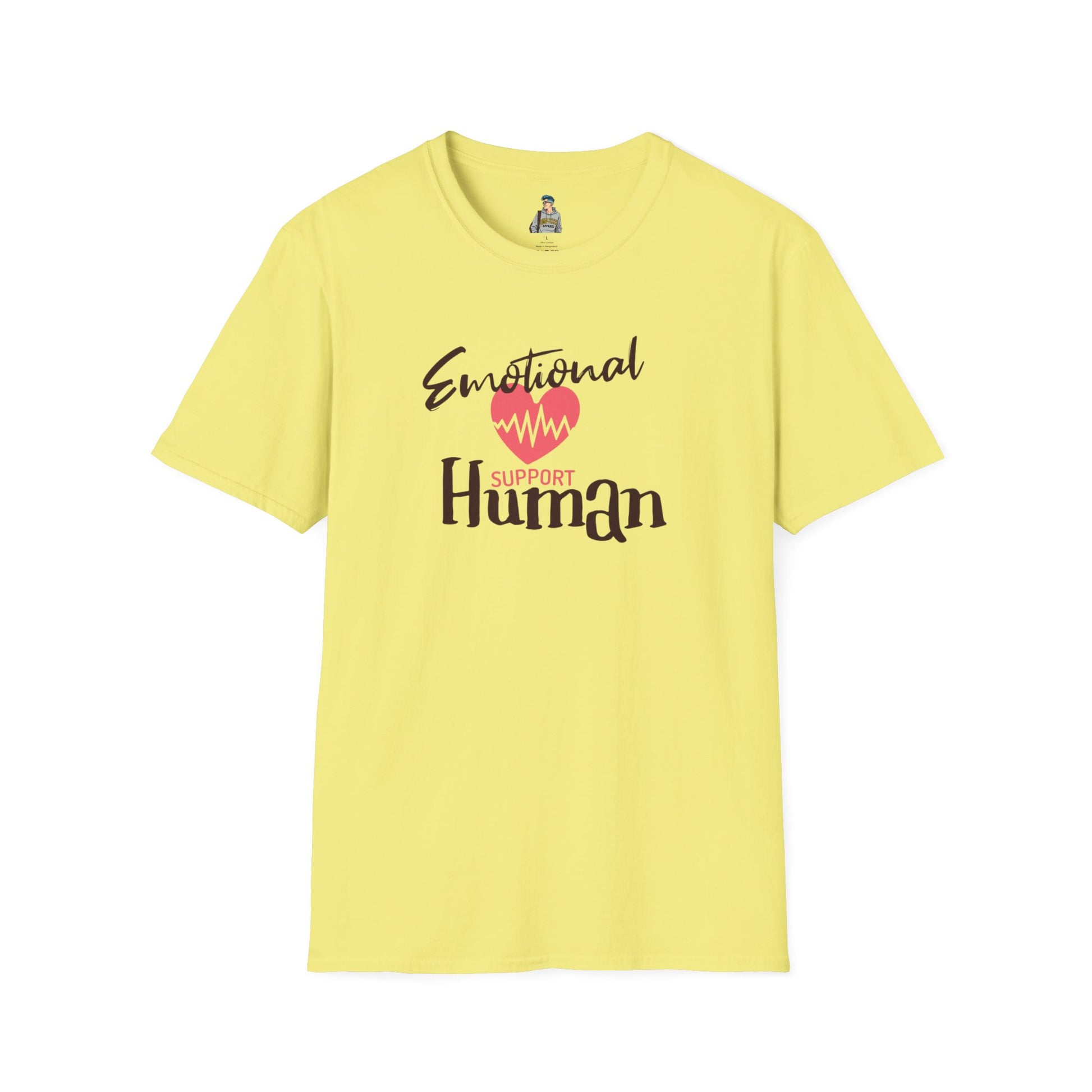 Emotional Support Human Unisex Softstyle T-Shirt