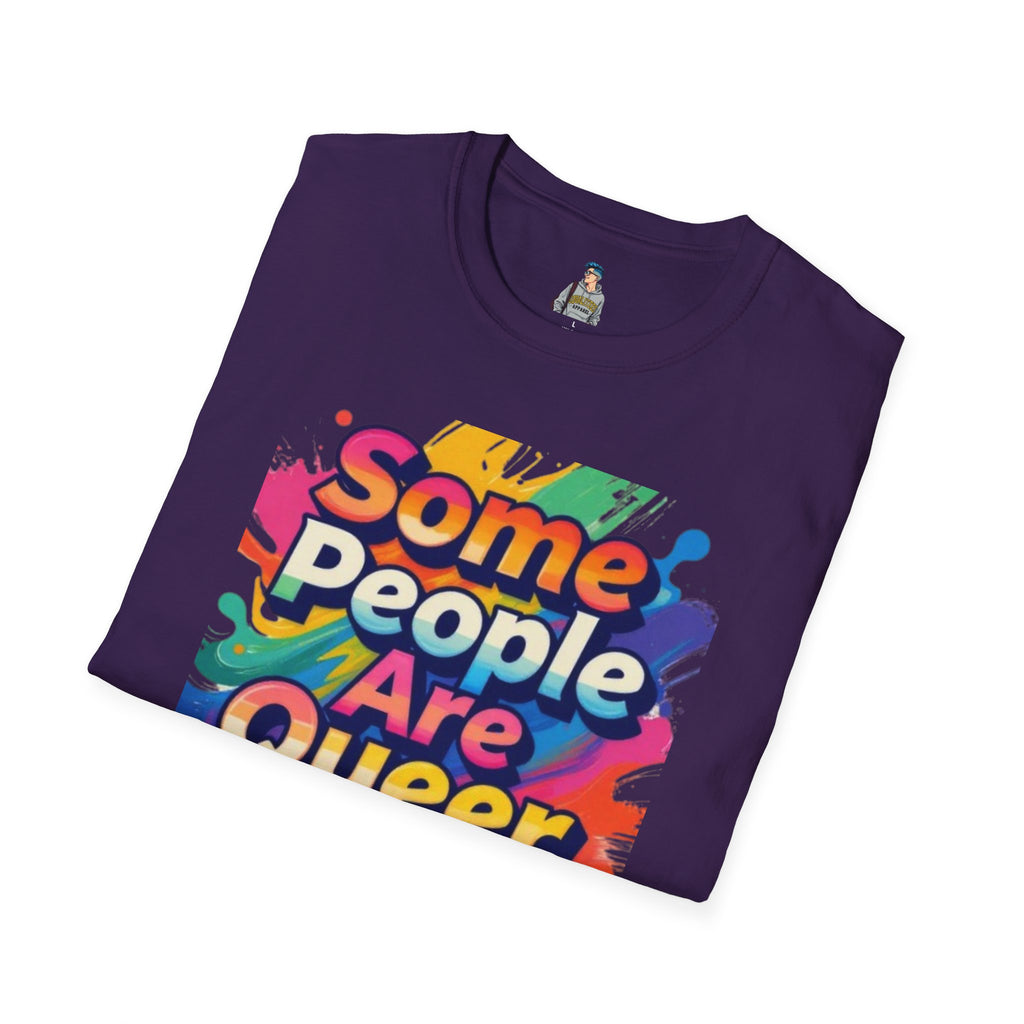 Some People Are Queer T-Shirt Rainbow Graphic