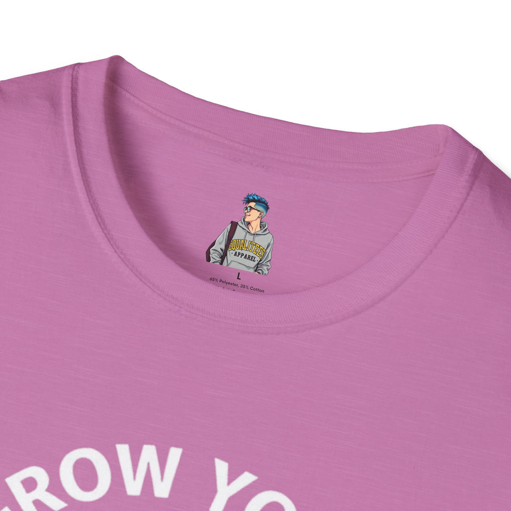 Grow Your Own Way Trans Pride Unisex T-Shirt - Floral Design for Garden Lovers
