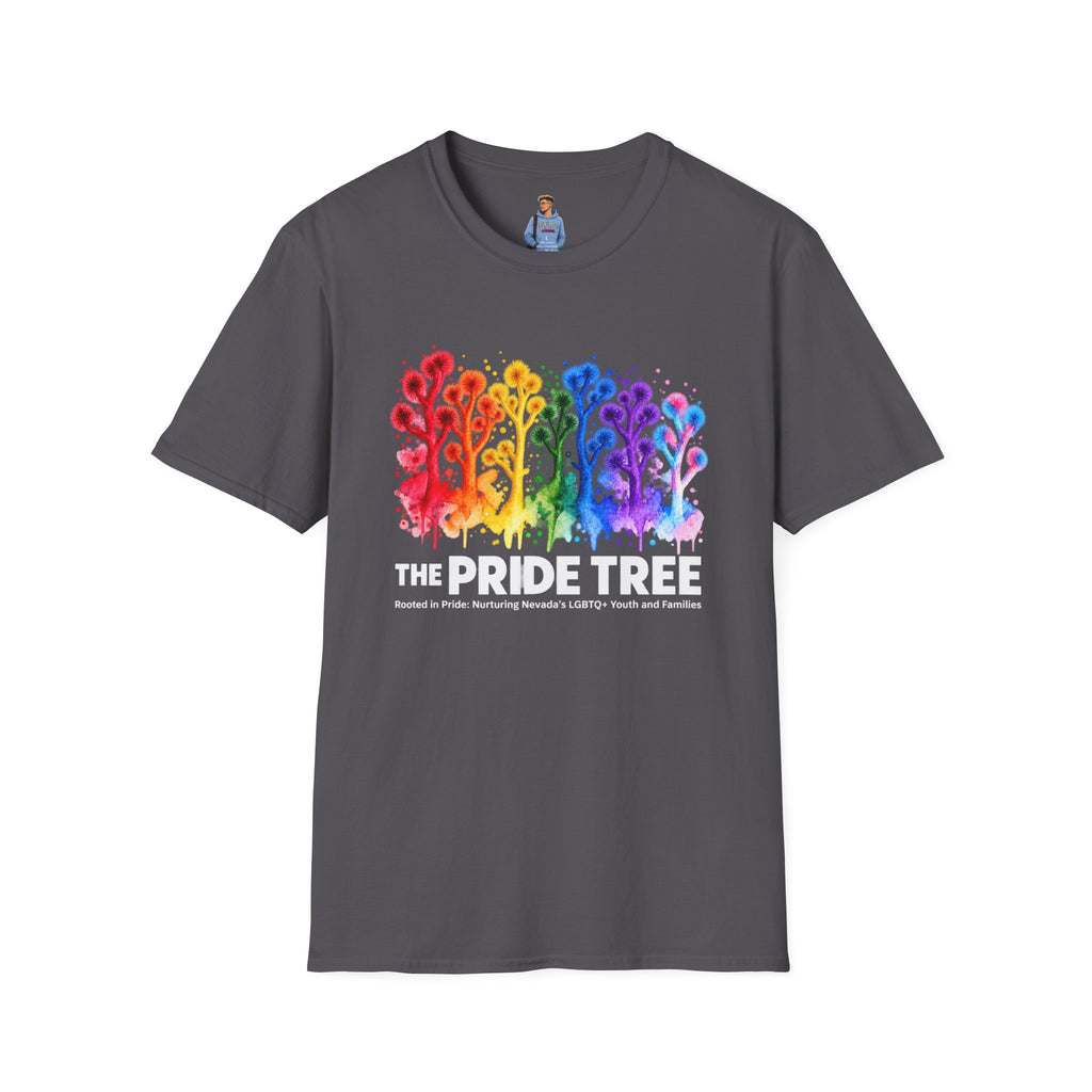 Pride Tree Las Vegas White Text T-shirt