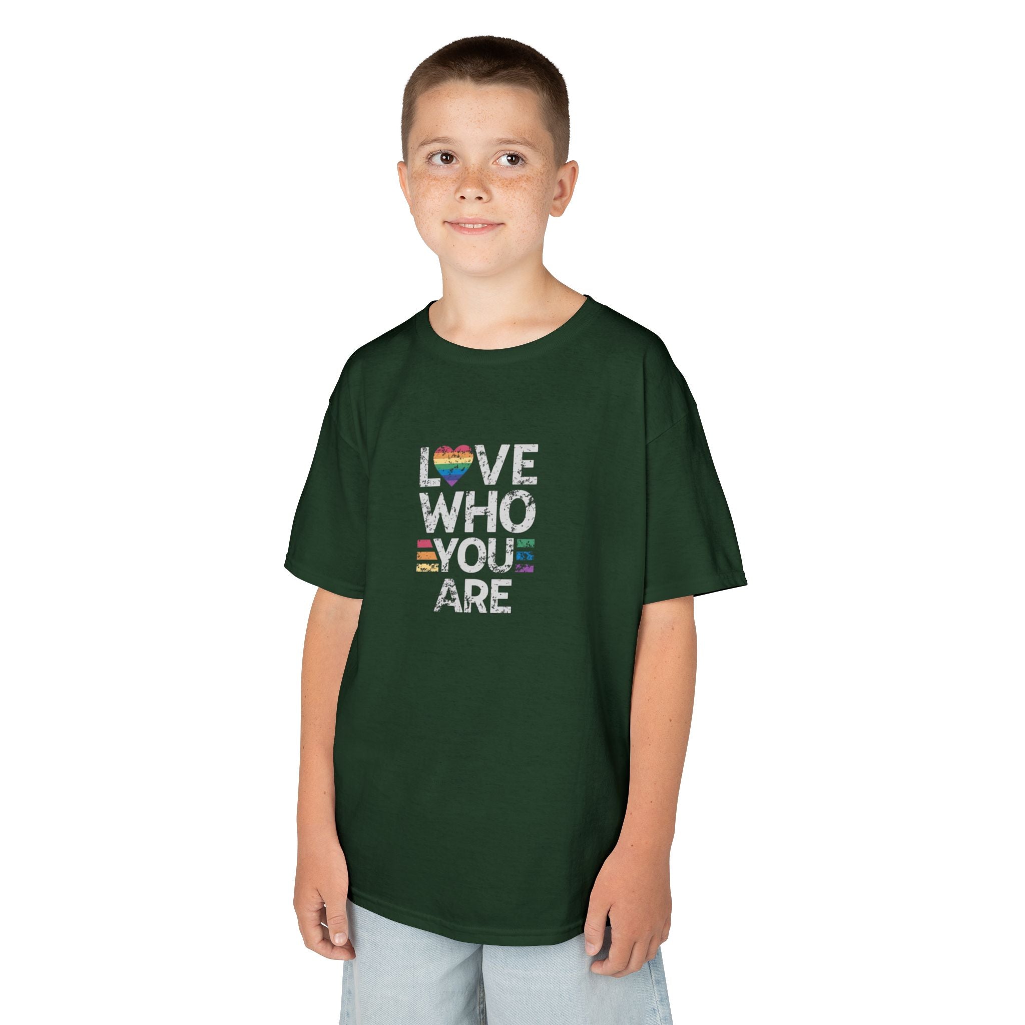 Love Who You Are Kids Heavy Cotton™ Tee - Pride Shirt for Children