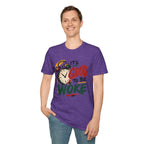 T-Shirt — "It's Good To Be Woke" Graphic Tee (Alarm Clock Design)
