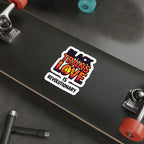 Die-Cut Stickers - BLACK TRANS LOVE IS REVOLUTIONARY