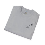 Live and Let Live Safety Pin Unisex Softstyle T-Shirt - Casual LGBTQ+ Pride Tee