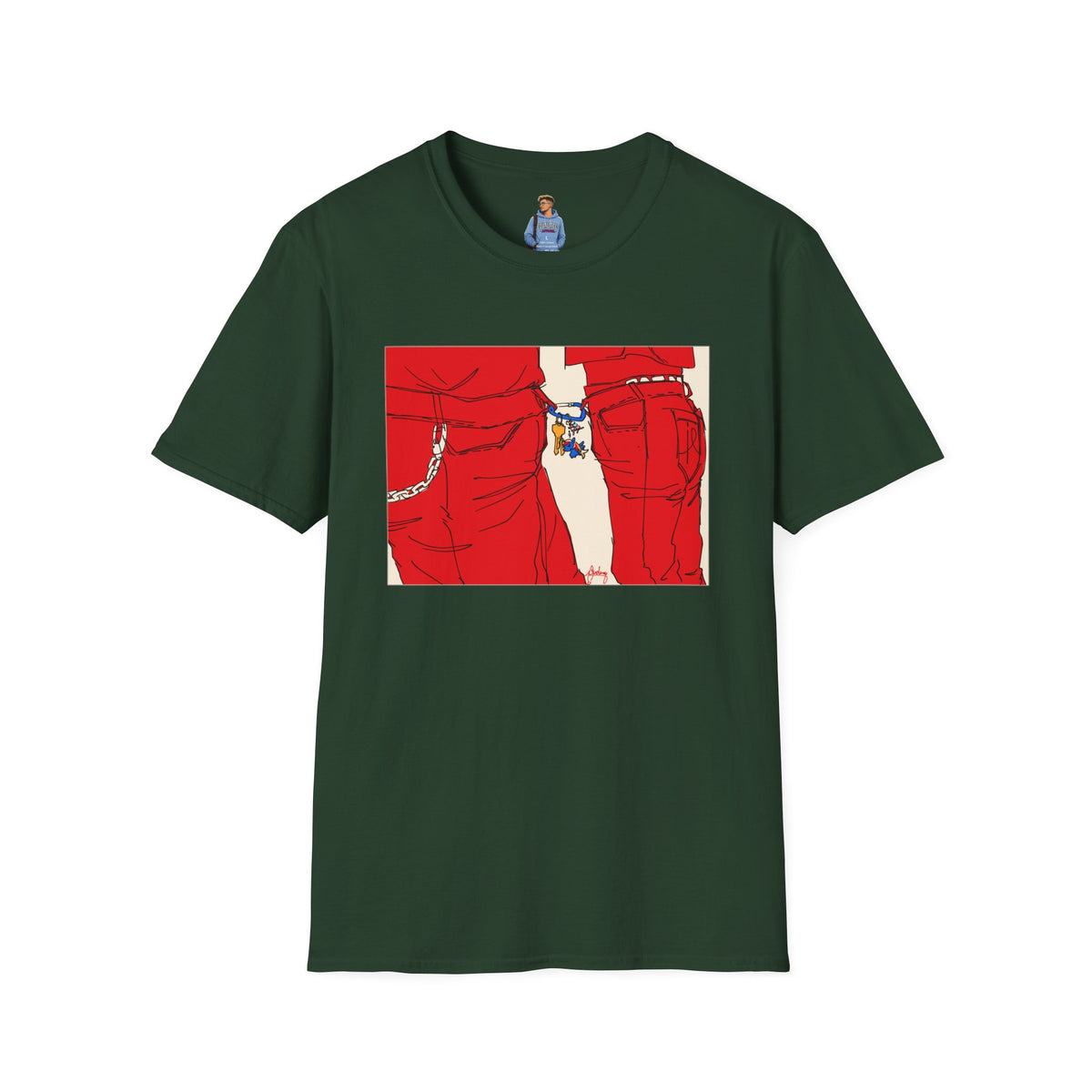 Red Jeans by Audrey Pride Tree Las Vegas T-Shirt