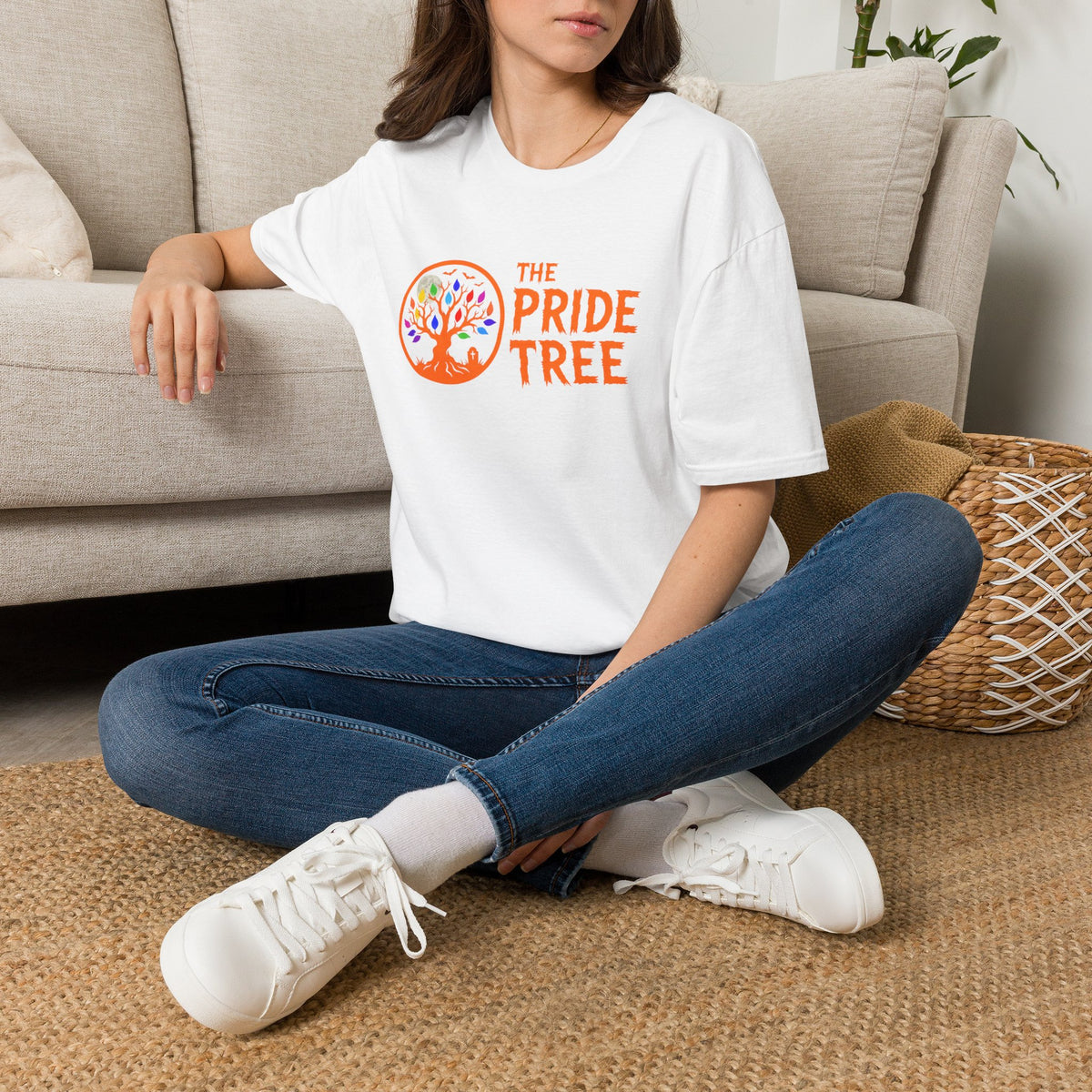 Orange Halloween Logo Pride Tree T-Shirt
