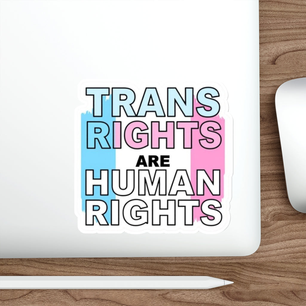 Die-Cut Stickers - TRANS RIGHTS ARE HUMAN RIGHTS