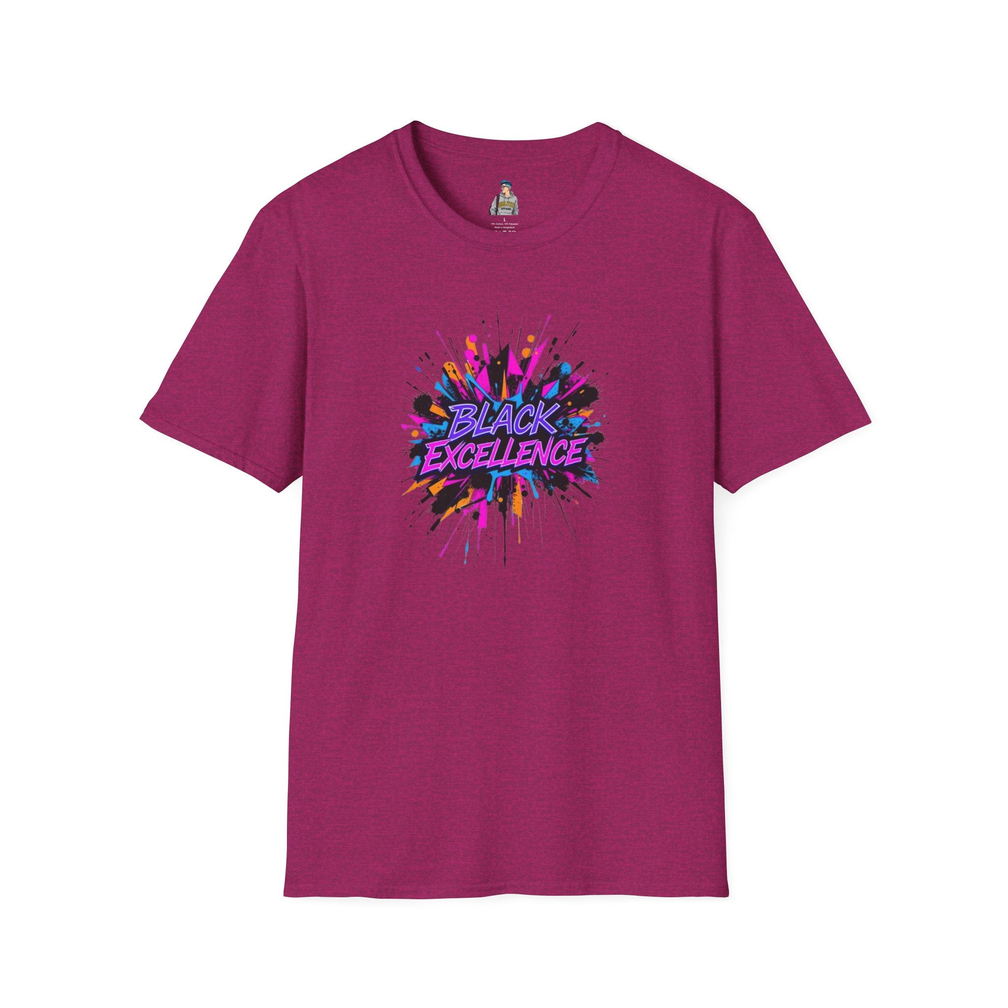 Unisex Softstyle T-Shirt - Black Excellence Graphic Tee