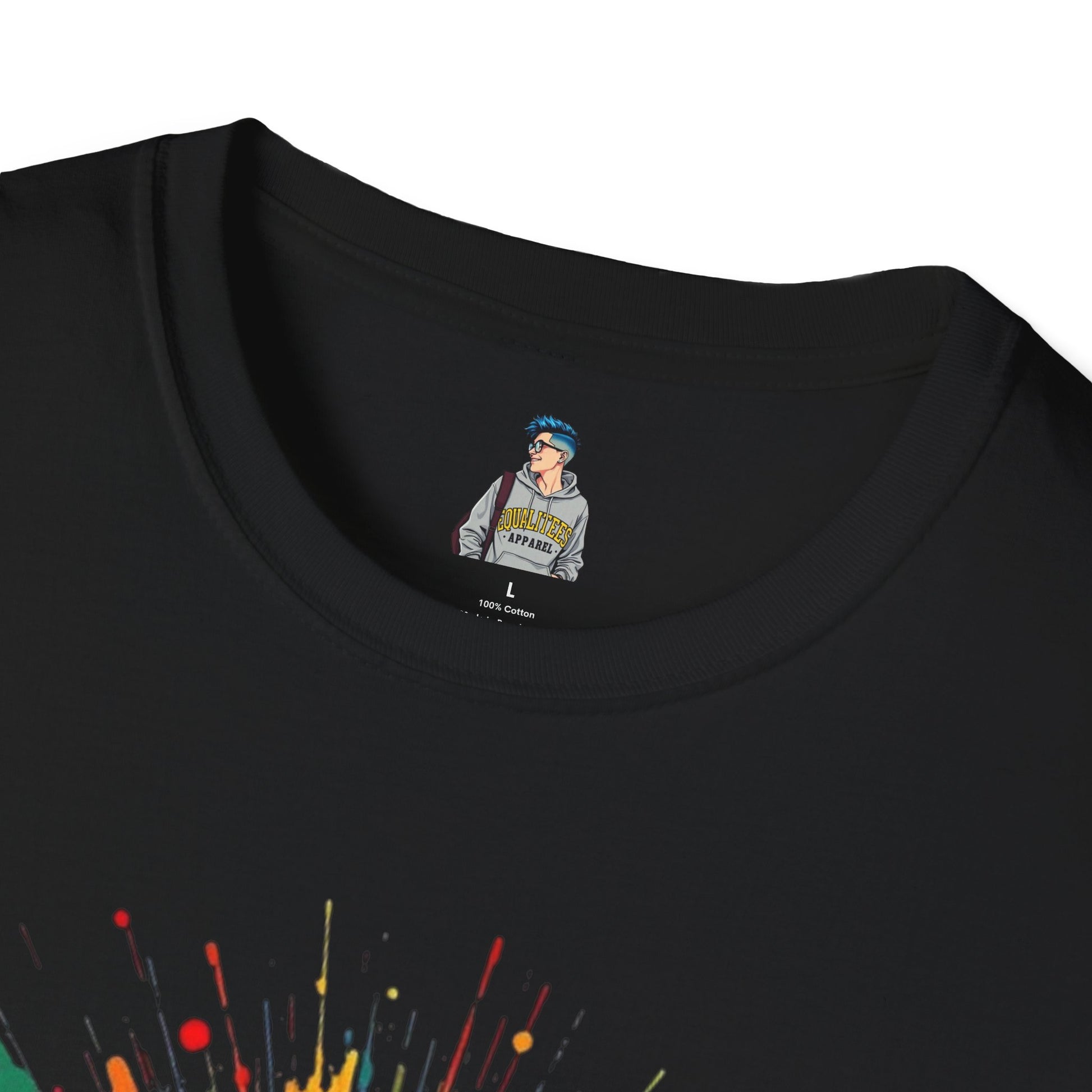 We All Belong Unisex Softstyle T-Shirt - Colorful Pride Tee