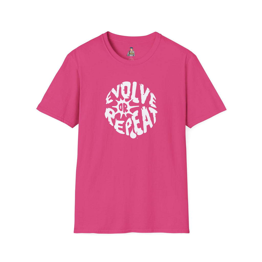 Evolve or Repeat Unisex Softstyle T-Shirt - Modern Inspirational Tee