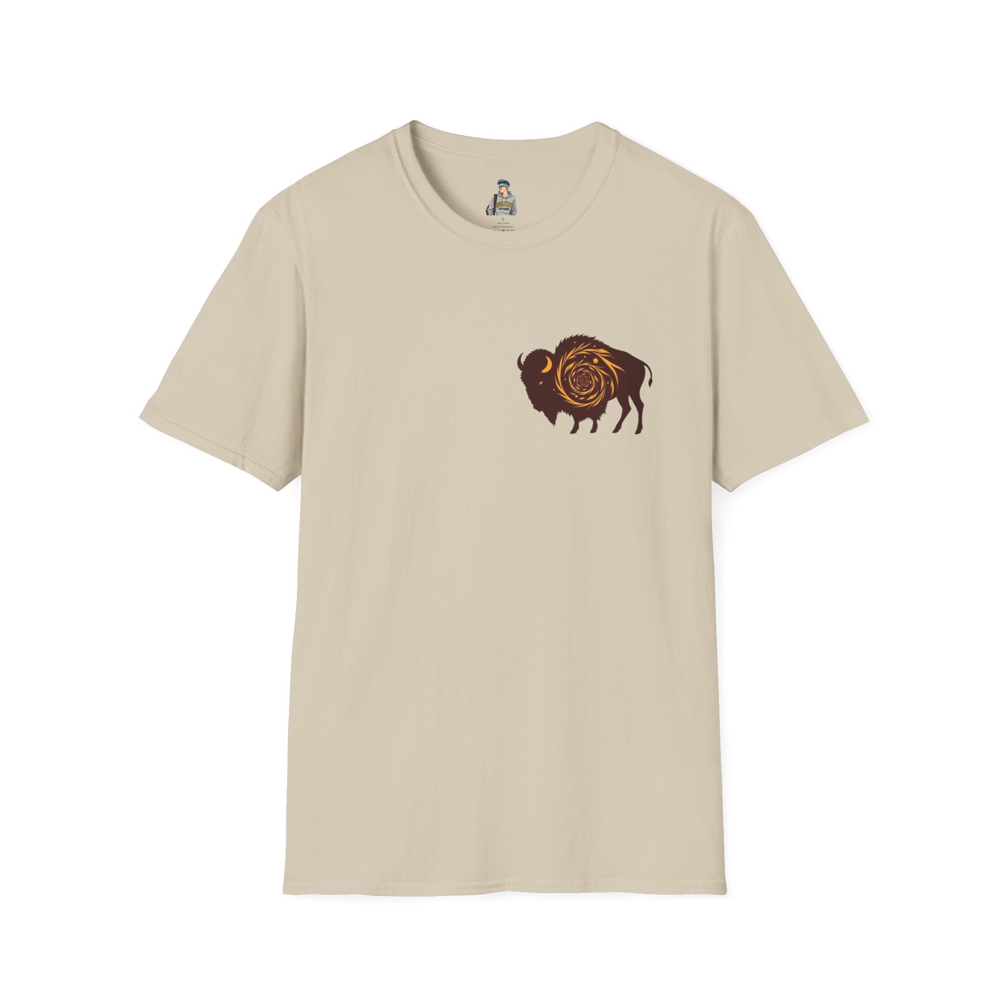 Buffalo Spiral Design Unisex Softstyle T-shirt