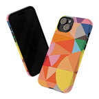 Colorful Geometric Tough Phone Case for iPhone