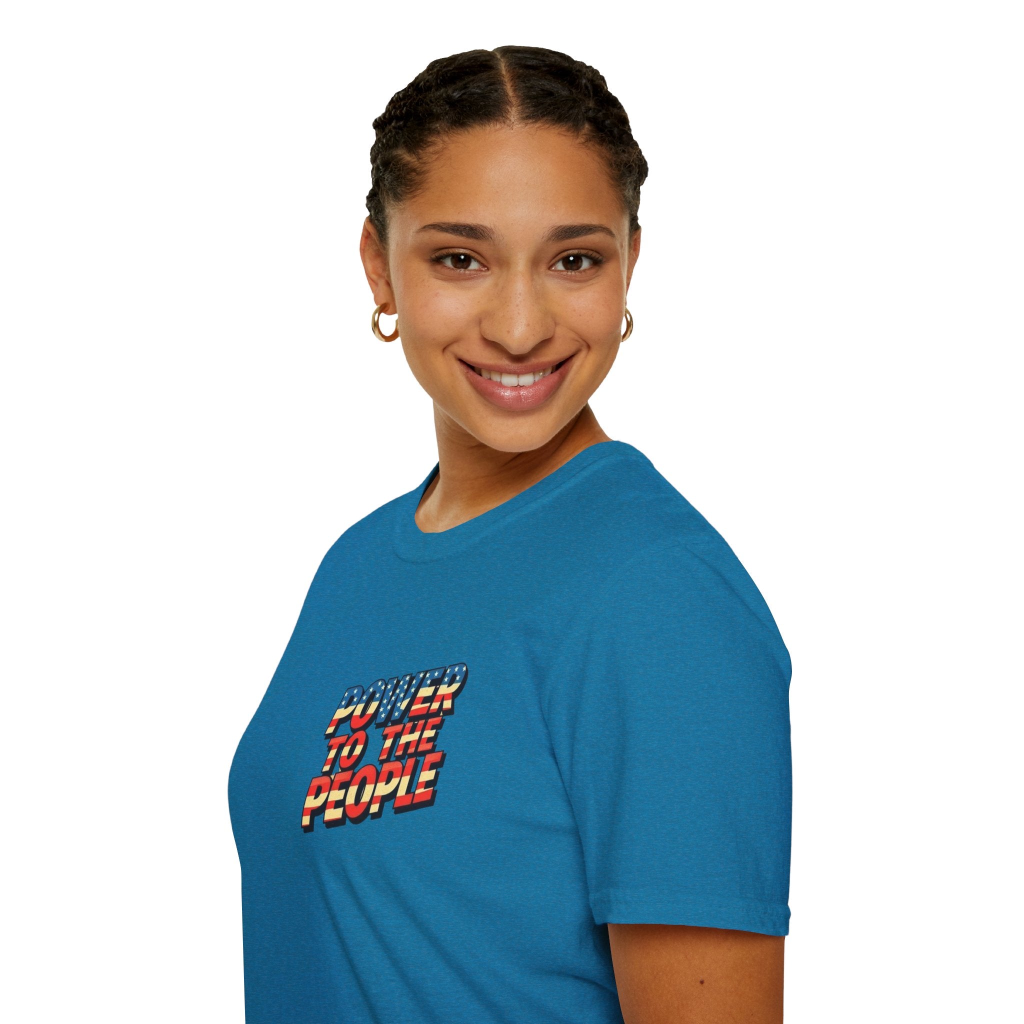 Power to the People Unisex Softstyle T-Shirt Classic Protest Tee