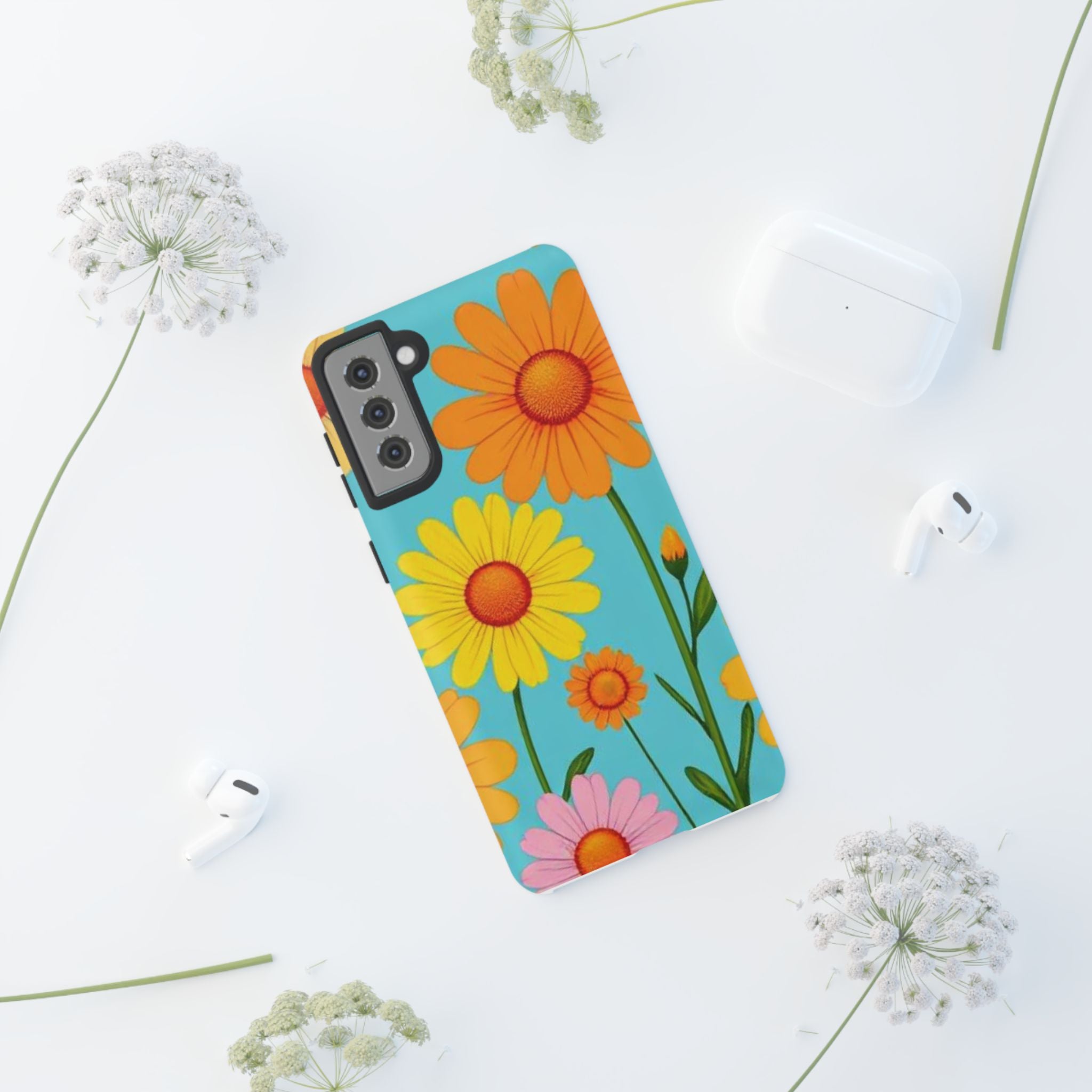 Floral Daisy Tough Case for Android